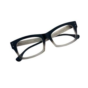 Rapp Big Michael Matte Black Clear Rectangular Glasses Frame Modern‎ Design